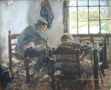 cordonnier 1881 Max Liebermann impressionnisme allemand Peinture à l'huile